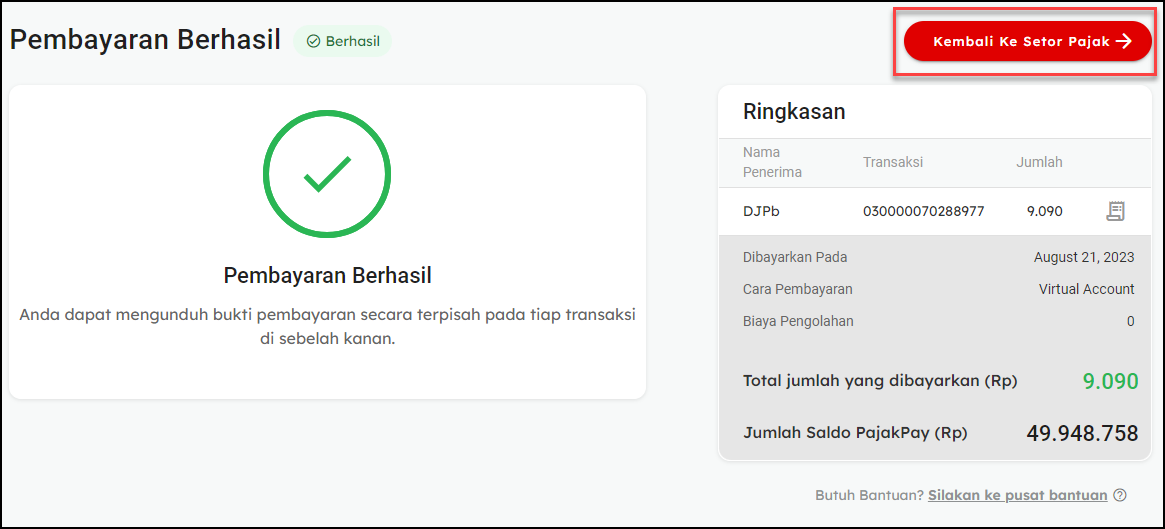 Membayar Kode Billing Untuk Pajak Bea Cukai, PNBP Dan DJP Melalui VISA ...